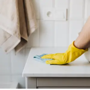 cleaning hand